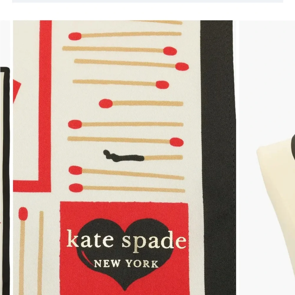 Kate Spade Multicolor Graphic Silk Scarf - Picture 2 of 6